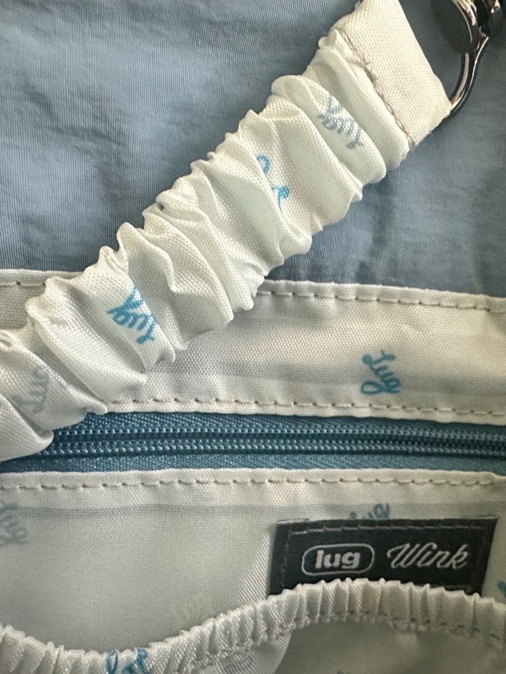 Lug Cloud Go Crossbody with Flap Closure-Wink DENIM DRIFT - Picture 9 of 10